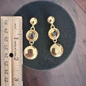 18k gold Citrine Earrings